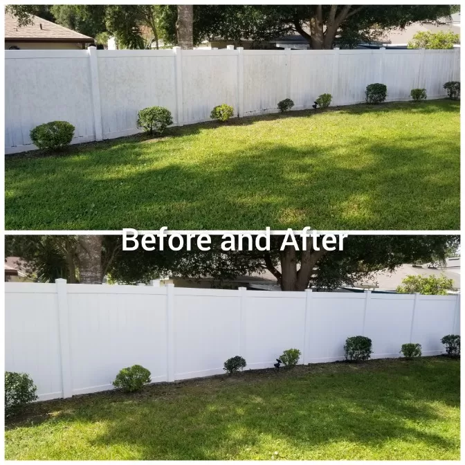 Vinyl Fence Washing in Jacksonville, FL