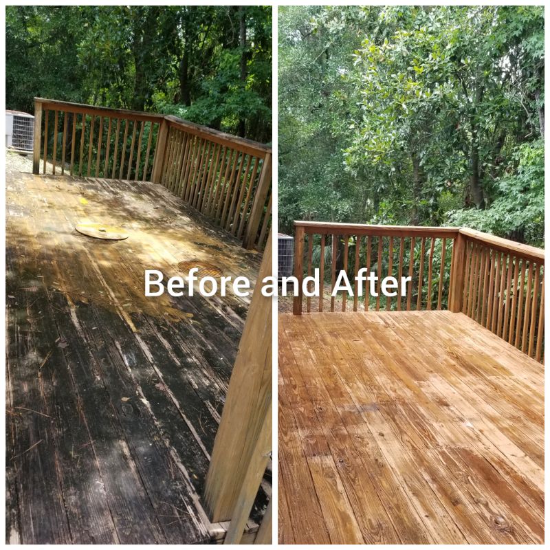 Fresh Backyard Wooden Deck in Jacksonville, FL