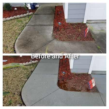 How concrete cleaning helps remove dirt algae and stains